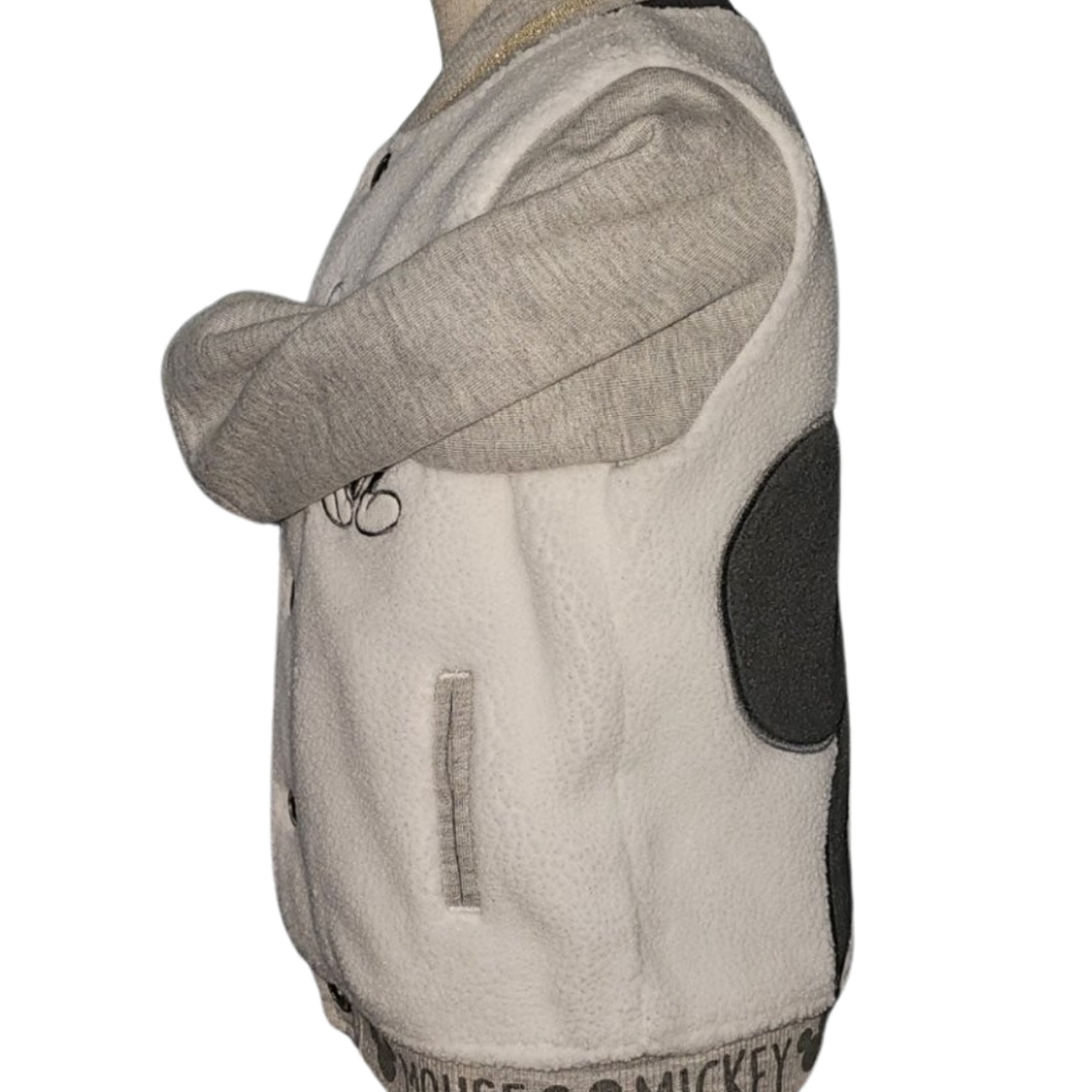 Disney Baby Mickey Mouse Bomber Jacket Sherpa Varsity Sz 12-18M - Picture 11 of 12